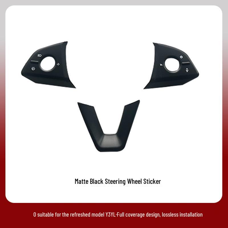 Protective Stickers for Tesla Model Y/3/YL Steering Wheel Buttons - Interior Upgrade