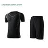 Men's Sci-Fi High Elasticity Quick-Dry Sports Set - Breathable, Tight Fit for Running & Basketball