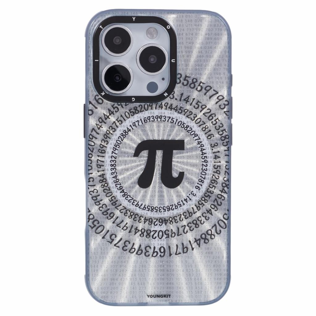 YOUNGKIT Mathematical Series for iPhone 16 Pro Case Compatible with MagSafe IMD TPU Back Cover