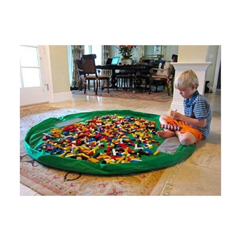 Baby Toy Storage Bag Large Waterproof Play Mat For Travel And Home Organizing