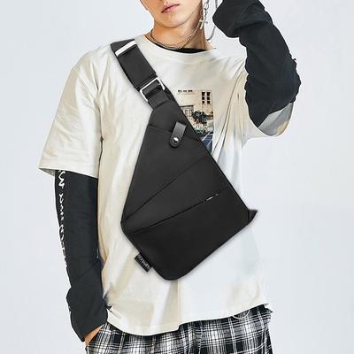 Mens Fashion Chest Bag Multifunctional Fanny Pack Large Capacity Simple Sling Bag Anti Theft Bag Ergonomic Waist Pack