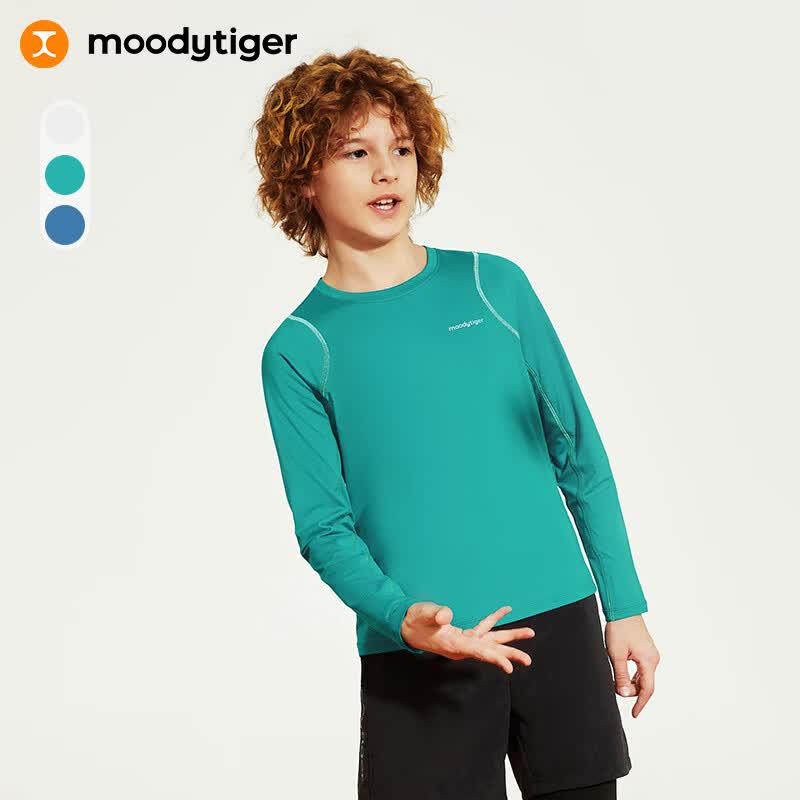 Moodytiger Kids' Tennis Series Long-Sleeve Quick-Dry T-Shirt