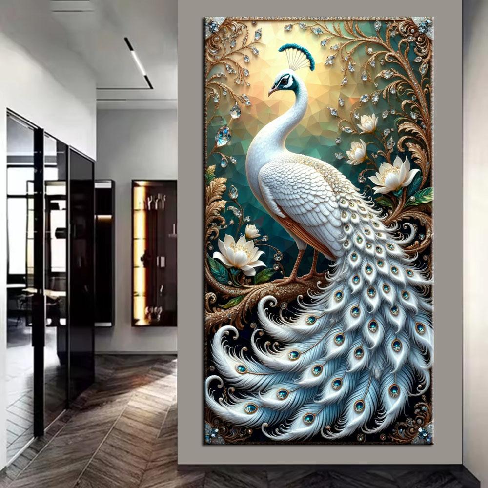 The Beautiful Peacock Picture DIY Diamond Painting Cross Stitch Full Drills Diamond Mosaic New Collection Home Decor