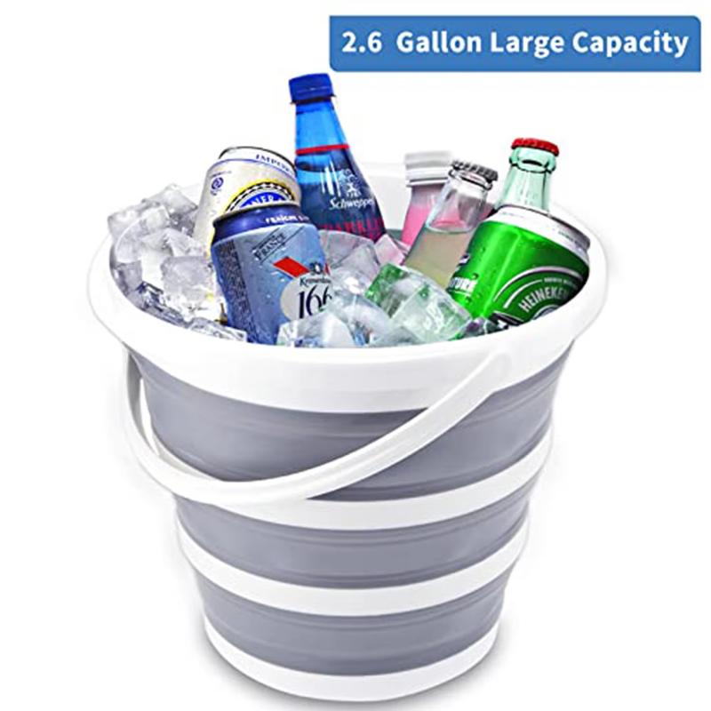 1 balení skládací kbelíky 10 l 2,6 galonový čisticí kbelík kbelík na mop skládací skládací přenosné malé plastové vodní zásoby