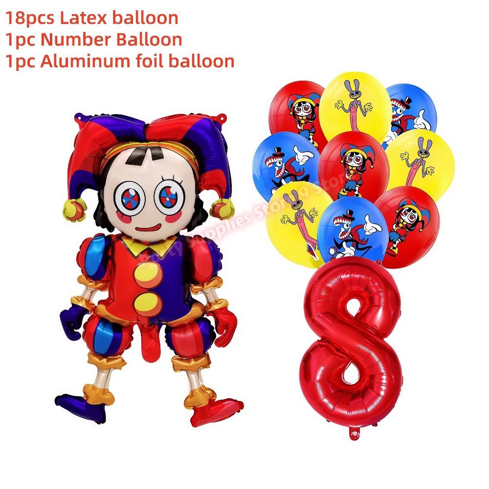 Amazing Digitaled Birthday Party Decoration Circus Tableware Balloon Cake Decor for Kids Baby Shower Party Supplies Photo Props