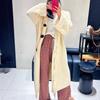 Knee-length Knitted Sweater Cardigan Women's Autumn and Winter New High-end Soft Waxy Outer Wear Thickened Fringed Sweater Jacket