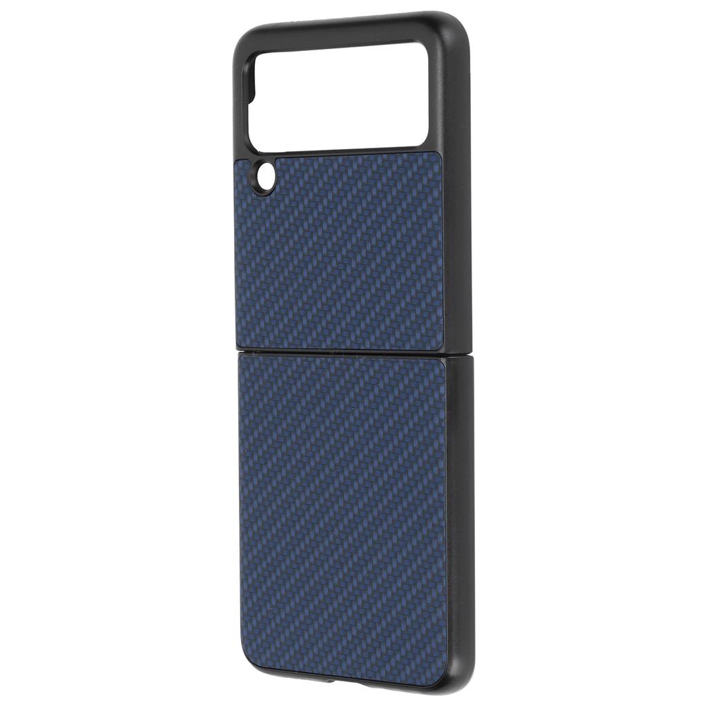 Handyhülle im Carbonfaser-Muster zum Aufklappen für Samsung Galaxy Z Flip 3 Schutzhülle