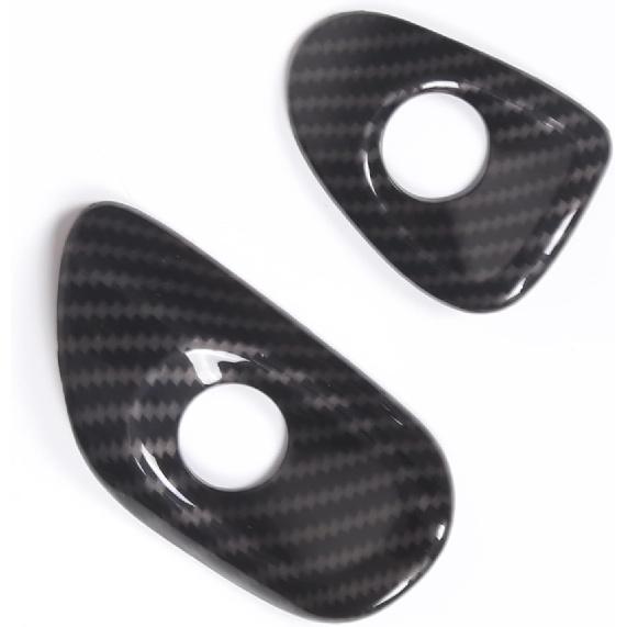 Door Lock Switch Button Frame Compatible with Chevy Corvette C6 2005-2013, Inner Door Push Button Trim, Door Release Switch Button Trim Cover Bezel