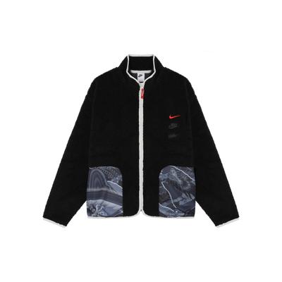 Sportbekleidung CNY Hochflor-Fleece durchgehende Reißverschlussjacke Herren Schwarz FZ6194-010