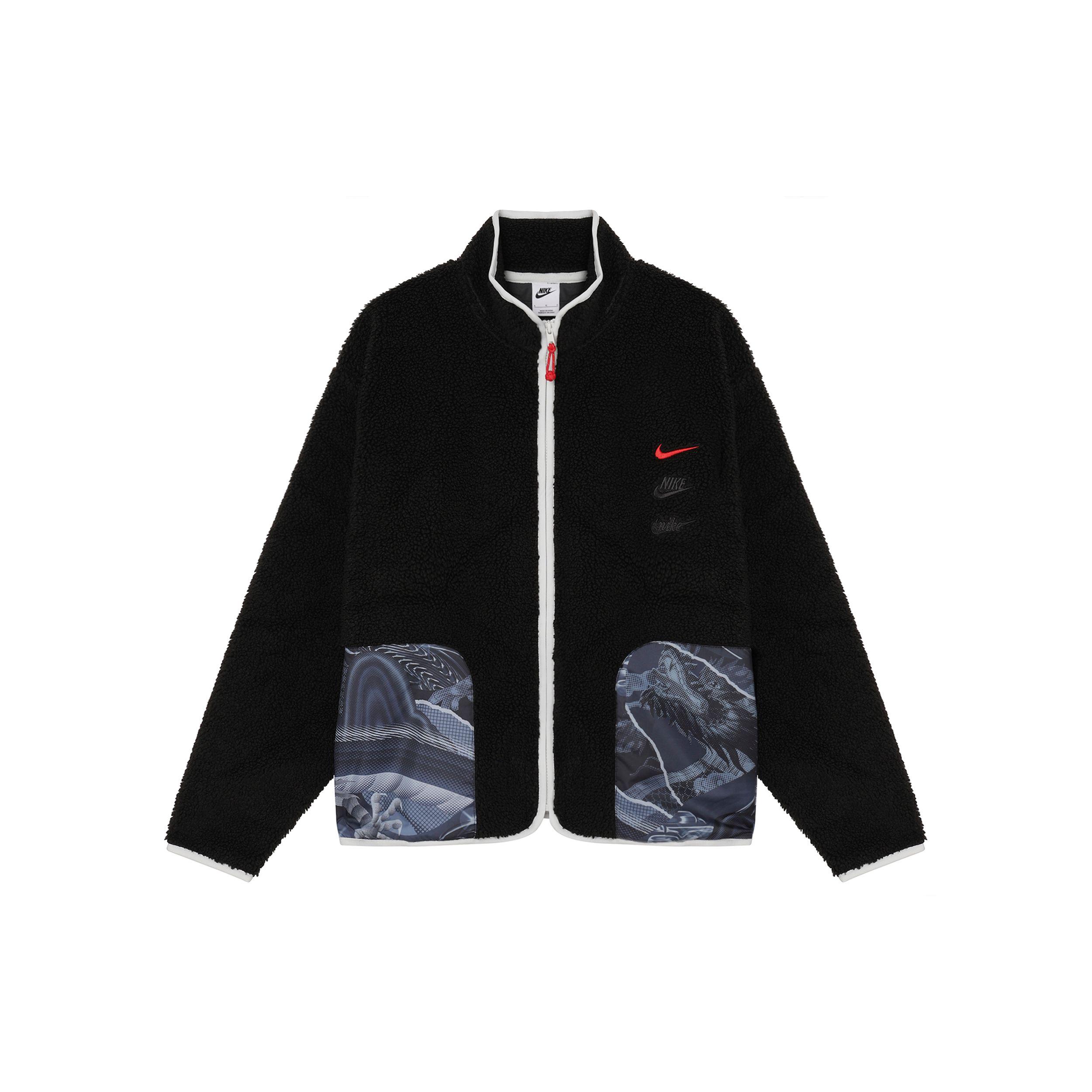 Nike Sportswear CNY High-Pile Fleece Full-Zip Jacket Men Black FZ6194-010 XL