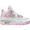 Air Jordan 4 Retro GS Valentines Day 2026 Kids Sneakers White Medium-Soft-Pink Half-Blue-Vapor-Green IB7068-100