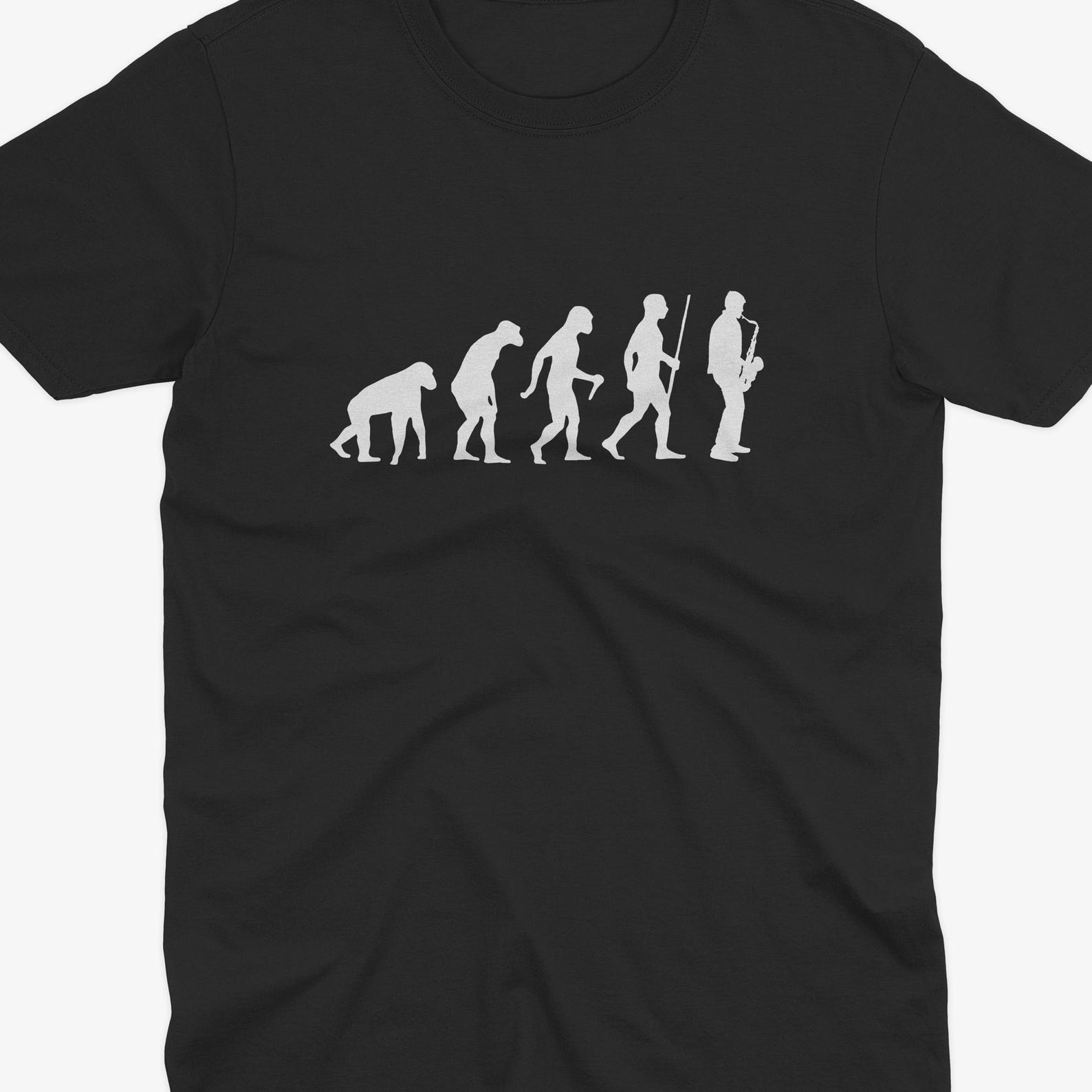 Saxophone Evolution T-Shirt, Saxophone Lovers, Funny Saxophone Design, Saxophone player, Saxophone Gift, Saxophone T-Shirt M