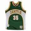 Maillot de basket-ball Swingman - MITCHELL & NESS - Kevin Durant - Seattle Supersonics - Blanc/Vert - 100% polyester
