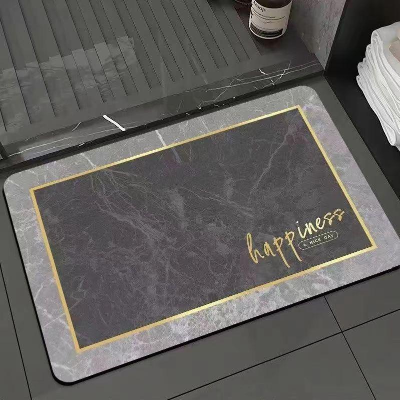 Non-slip Quick-dry Diatom Mud Marble Bathroom Floor Mat
