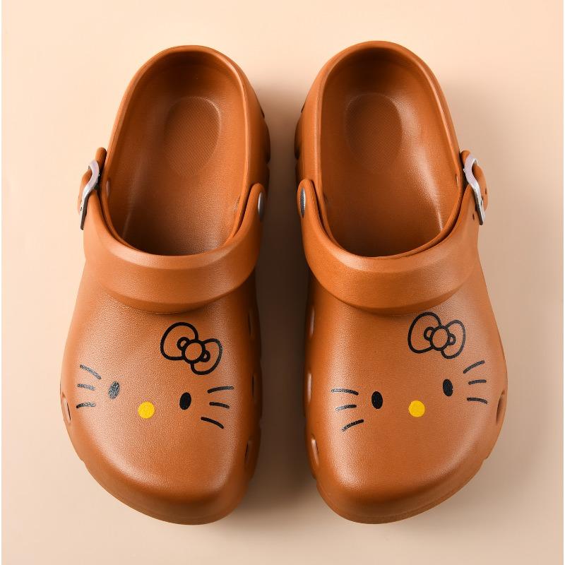 Hole Shoes Women's Summer Couple Indoor Bathroom Bath Non-slip Home Household Soft Bottom Eva Cool Slippers Men