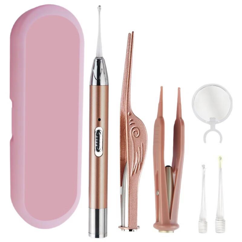PULIAN 3-Piece Rechargeable Luminous Ear Pick Set for Kids