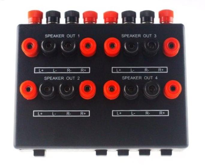 2in 4out Speaker Plug Type Selector/switcher Banana