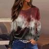 Women's Halloween Print Long Sleeve Top - Casual Pullover with Split Hem, Fun Holiday Design for Parties and Daily Wear