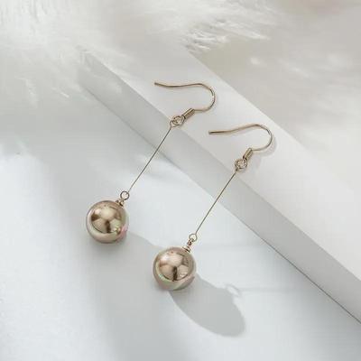 Ohrringe mit Silberperlen im koreanischen Stil für Damen - Trendig, vielseitig und elegant