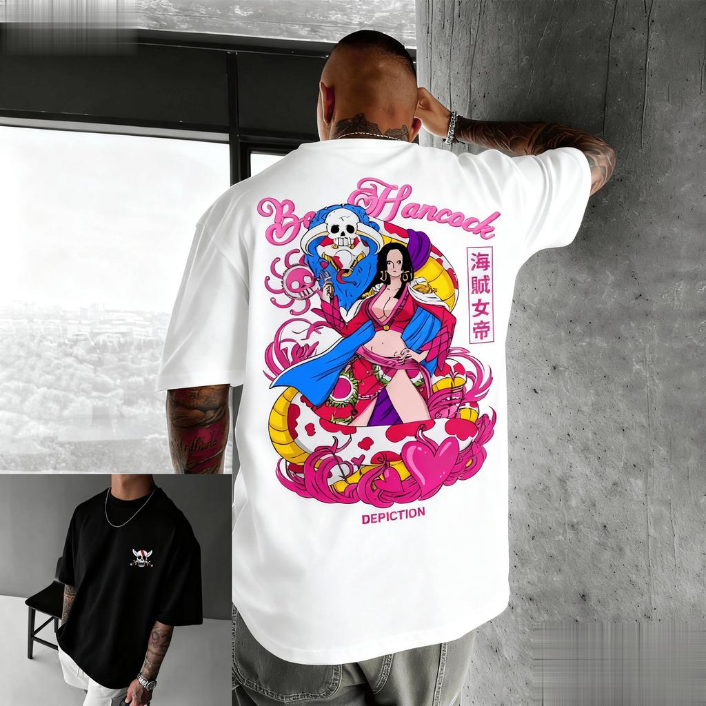 Oversized Vintage Anime One Piece Graphic T Shirt Men Women Short Sleeve Tee Streetwear Casual Top Summer Fashion Y2k Clothes