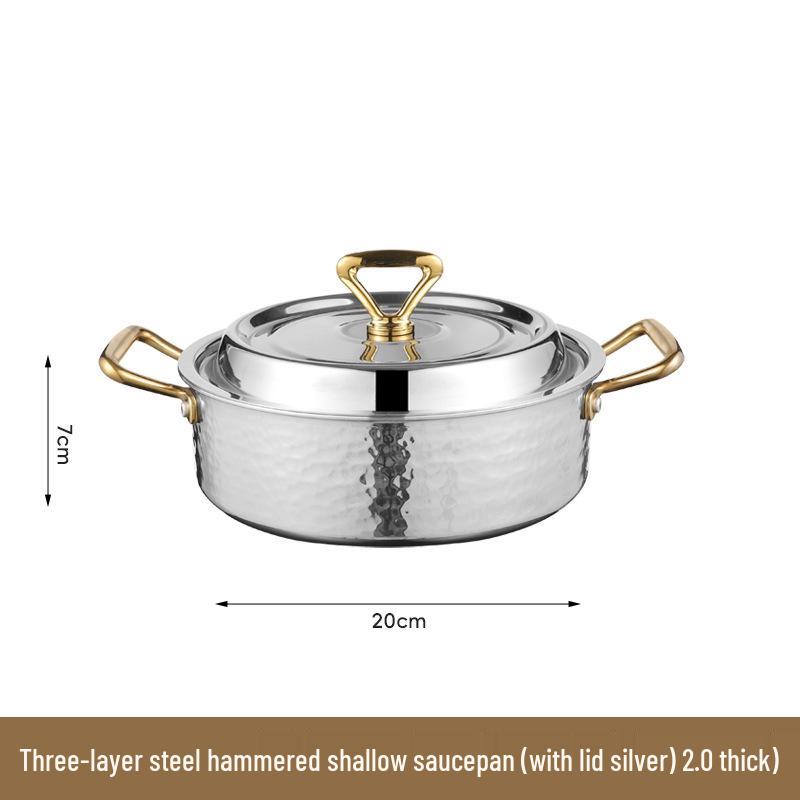 

Високоякісний вок-каструля з нержавіючої сталі Інь-Ян для індукції та газу