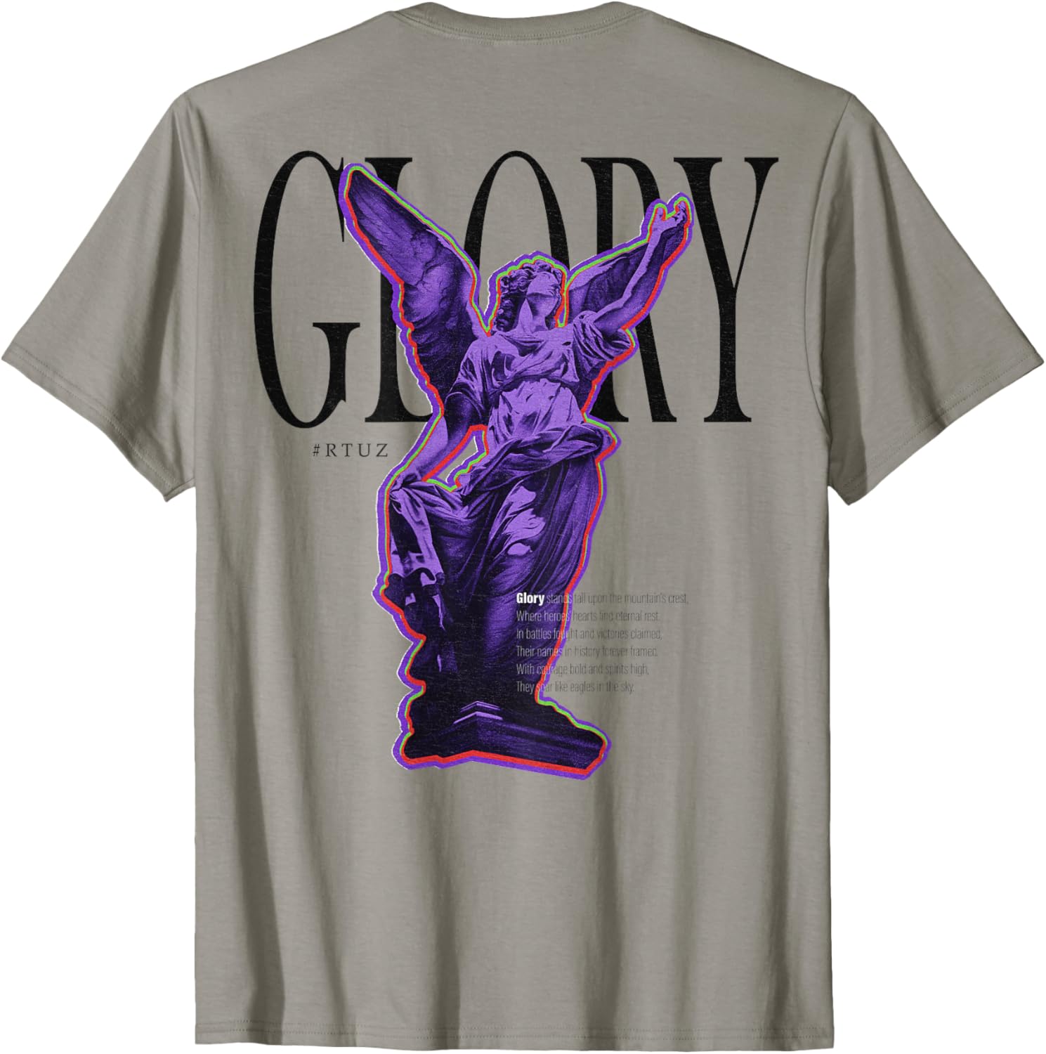 

Back Print Y2K Aesthetic Streetwear Fashion Women Men Angel T-Shirt 5XL різнокольоровий