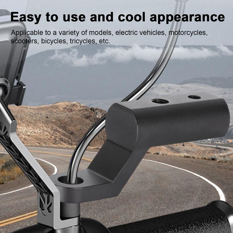 Motorcycle Handlebar Extension Post Motorcycle Riding Extender Rearview Mirror Mount Easy Installation Ergonomic Adapter For