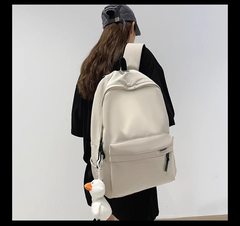 Girls' Fashion College-Style Backpack: Large Capacity, Casual Travel, Junior High School, or Couples
