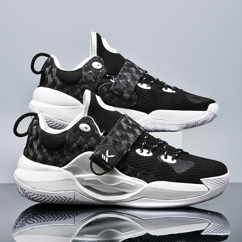 Splash 6th Generation New Basketball Shoes Actual Friction Will Ring Sneakers Men's Professional Cement Floor Rubber Sole EVA Velcro