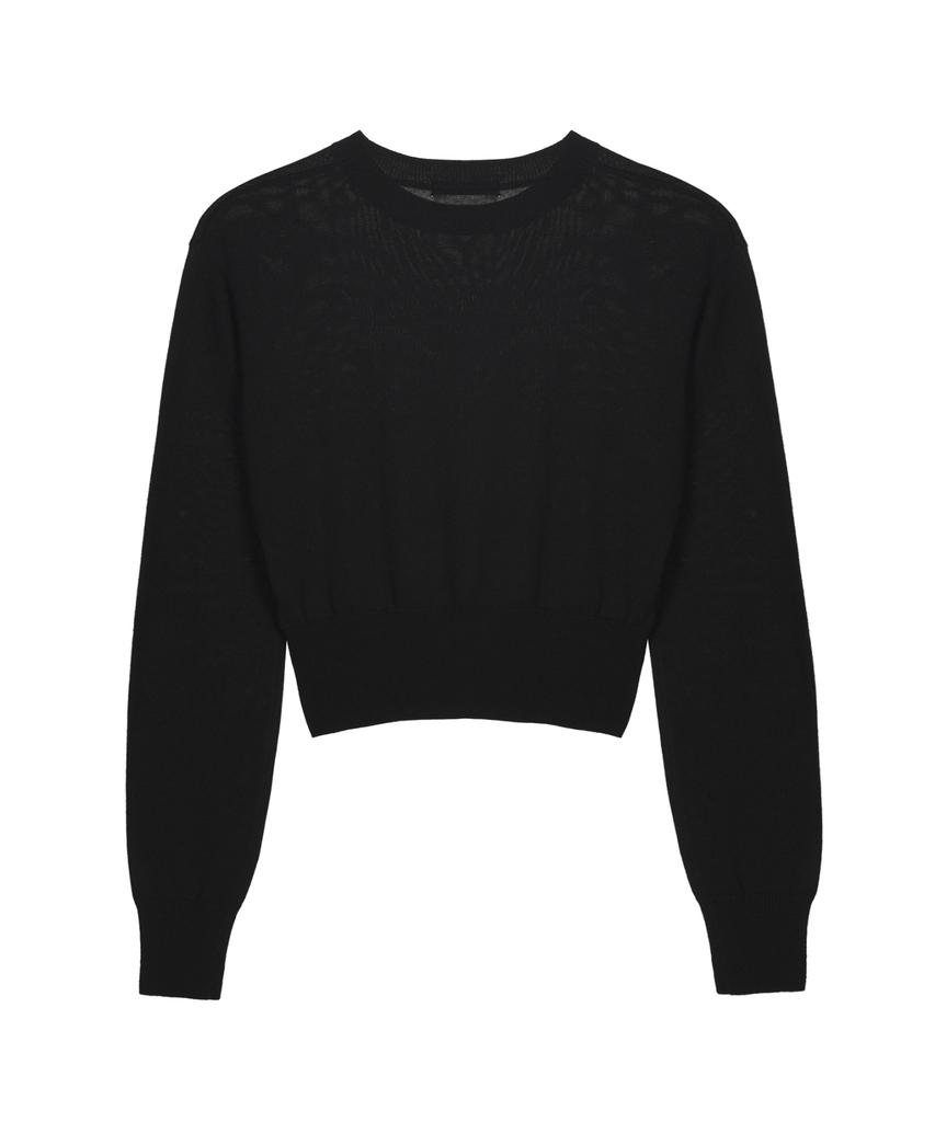 Nigaennikol Bold Butterfly Jaquard Knit_Black