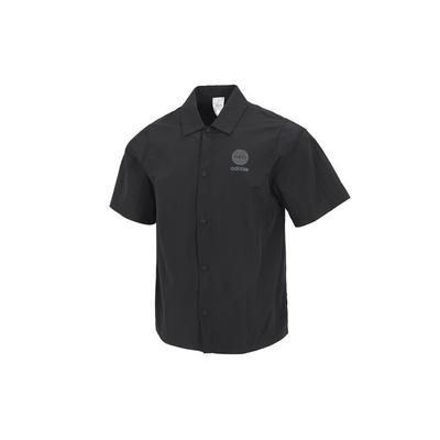 Neo Pure Color Letter Logo Print Sports Casual Polo Shirt Men Tops Black HM9977