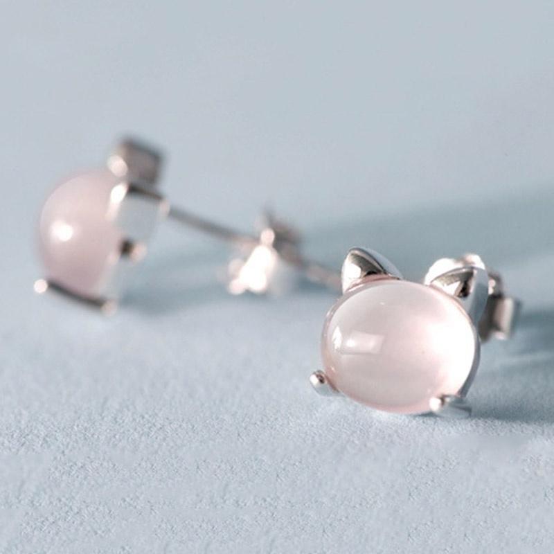 Cute Meow Cat Ears Earrings  Stud Earrings for Women