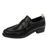 Leather Small Leather Shoes Women'S Niche British Style Retro One-Pedal Versatile Loafers Women'S Single Shoes