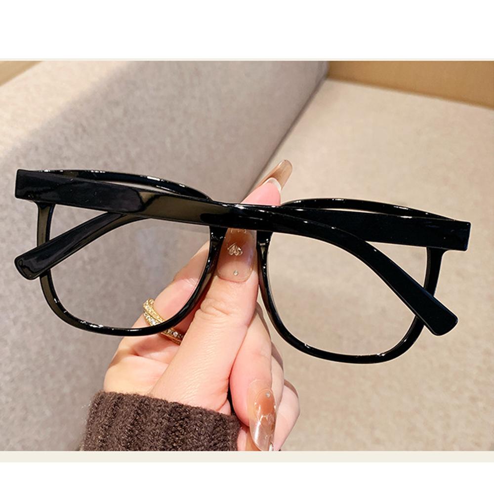 Transparent Glasses Pc Material Computer Glasses Horn-Rimmed Glasses Retro For Man Office Woman