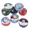 1Pcs Christmas Metal Tin Jars Coffee Tea Spice Candy Jewelry Storage Case Candle Making Containers Decorations Boxes
