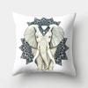 1 Pcs Cartoon Elephants Print Throw Pillow Cover Cushion Case Home Decoration