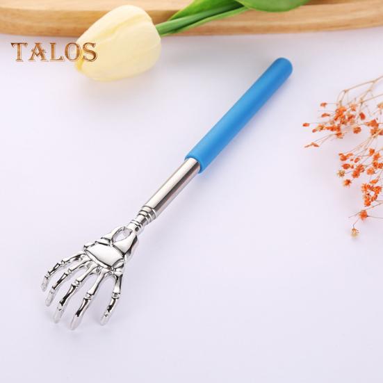 5Pcs Extendable Back Scratcher Heavy Duty Stainless Steel Portable Hard-to-Reach Areas Telescopic Back Scratcher Massager Tools