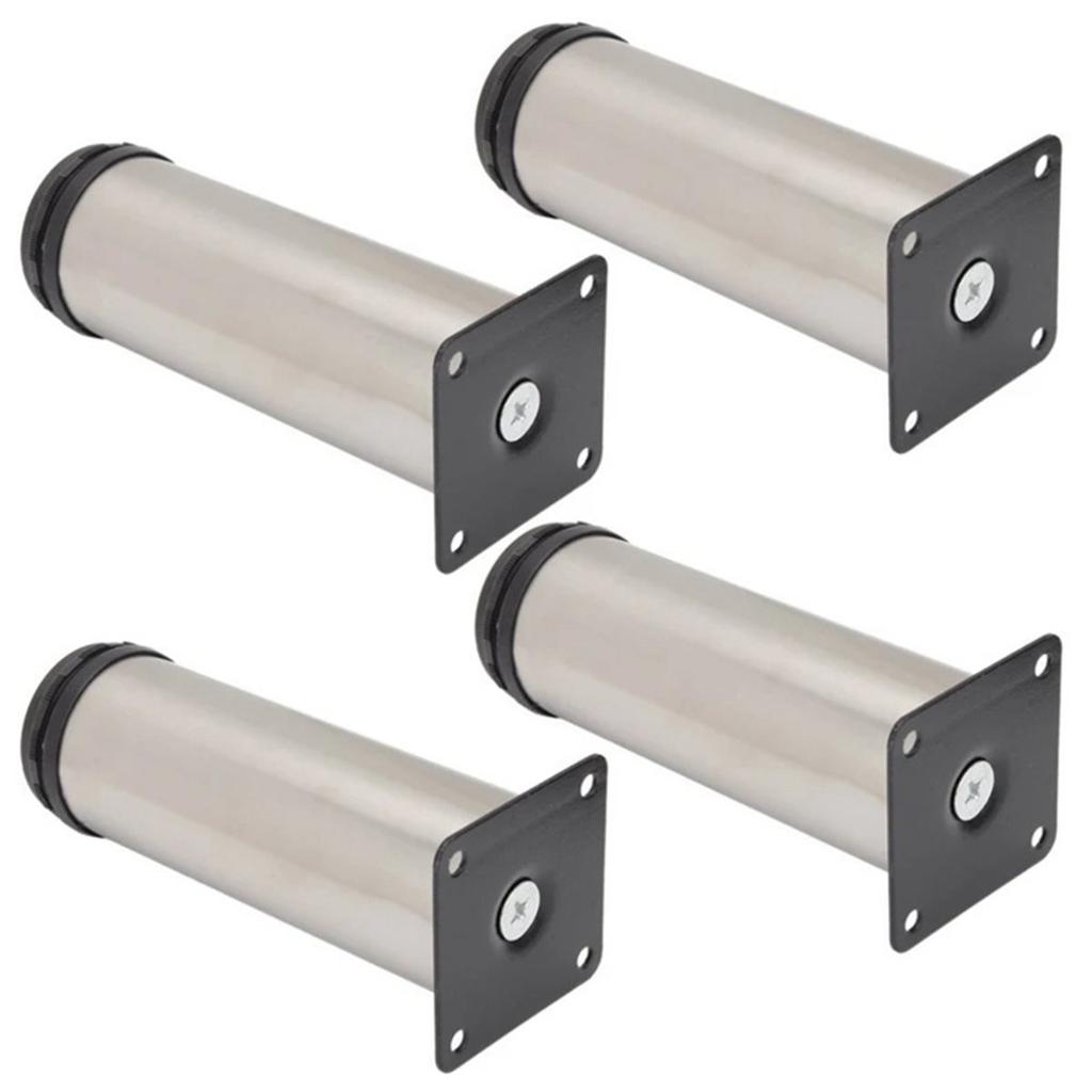 15 cm Furniture Adjustable Sofa Bed Leg Stainless Steel Table Bed Sofa Cabinet Feet Foot Legs Metal Replacement Foot