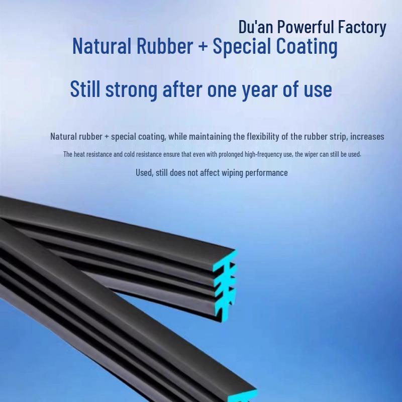 Six-Layer Rubber Wiper Blades - Compatible with Original Car Models