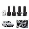 Black M14x1.5 Wheel Lock Lug Nut and Bolt Set (4 Locks + 1 Key) - High Security Anti-Theft Wheel Locks Compatible with Factory Specifications