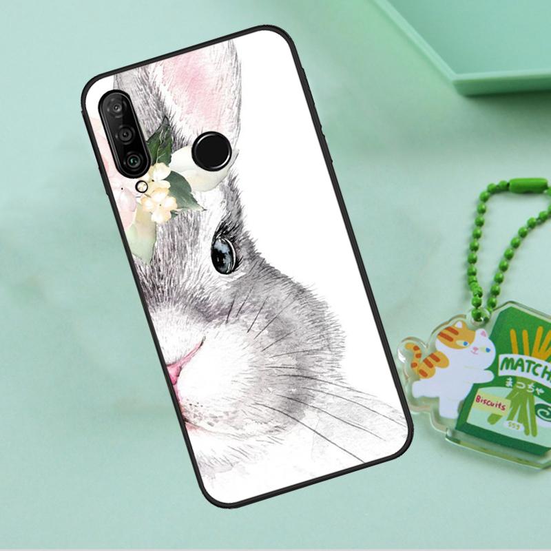Cute Bunny Rabbit For Huawei Nova 12s 12i 11i 7i 8i 9 10 SE Y91 Y90 Y60 Y70 Y72 Y61 P60 Pro P30 P40 Lite Case