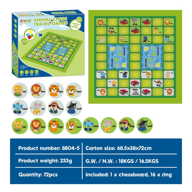 Cross-border Bestseller International Children Snakes Ladders Strategic Board Game Parentchild Interactive Educational