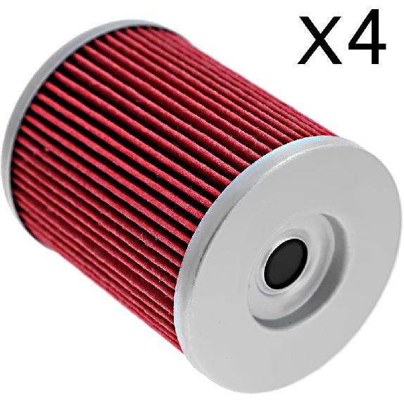 Oil Filter Replacement for Can-Am Outlander 330 400 450 500 570 650 800 850 1000 Replace# 420256188 711256188 KN152 HF152 (4Pcs)