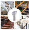10pcs Sturdy Stainless Steel Materials Angled Sleeves for Wire Rope Railing and Wood Post Support Household Use