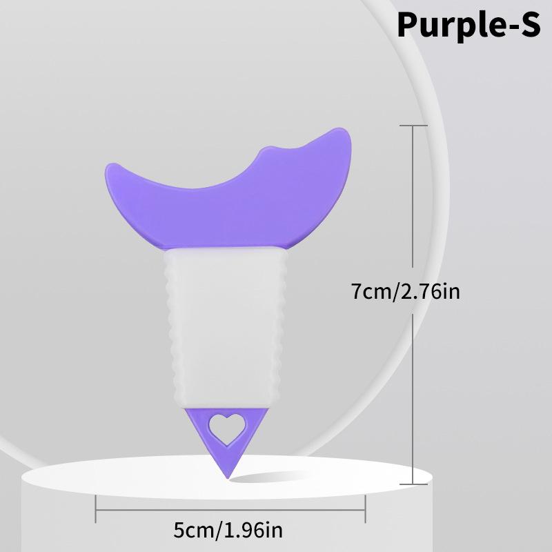 

Силиконовый шаблон для подводки для глаз, тушь для ресниц, аппликатор, направляющий инструмент, стопор для ресниц, многоразовые трафареты для глаз, макияж для глаз, инструмент для теней для век S фиолетовый