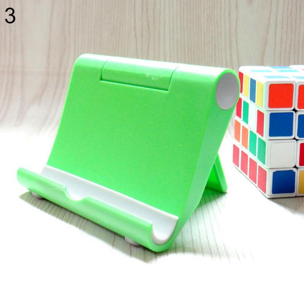 

Универсальный портативный складной держатель, регулируемая подставка для различных телефонов и планшетов зелёный