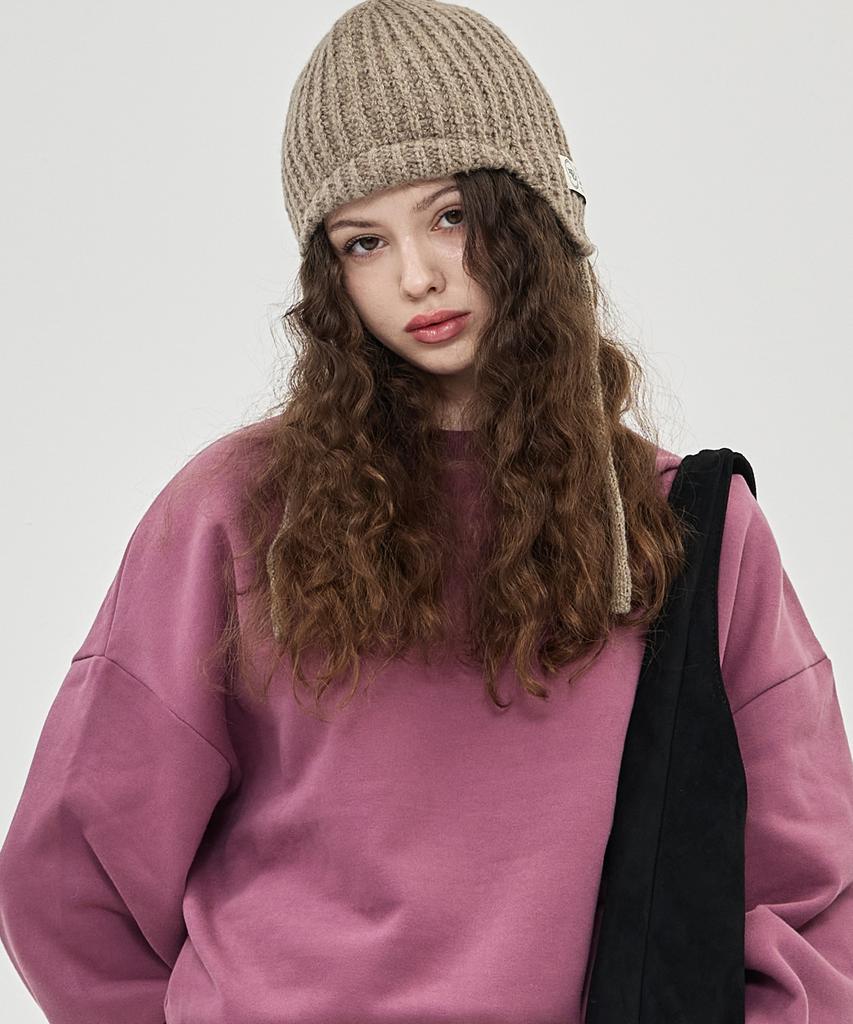 THE-ABON Mini Earflap Beanie Mustard