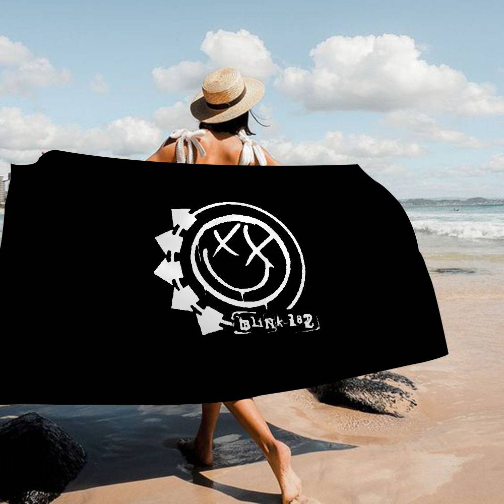 B-Blink 182 BAND Beach Towel Colorful Bath Towels For Girl Microfiber Quick Dry Sand Free Beach Yoga Spa Gym Pool