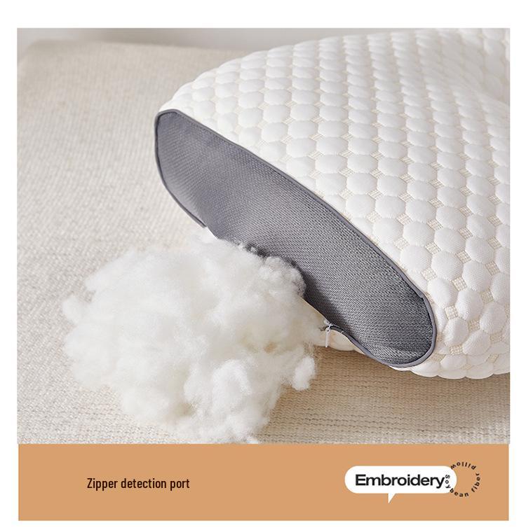 Non-Collapsing High-Weight Knit Neck Pillow for Cervical Support - Ideal for Adults, Students, Home & Dormitory