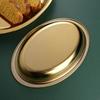 Naczynie do gotowania ryb na parze Stal nierdzewna Srebrny/Złoty Owalny Wielofunkcyjne do użytku domowego lub restauracyjnego Półmisek do serwowania